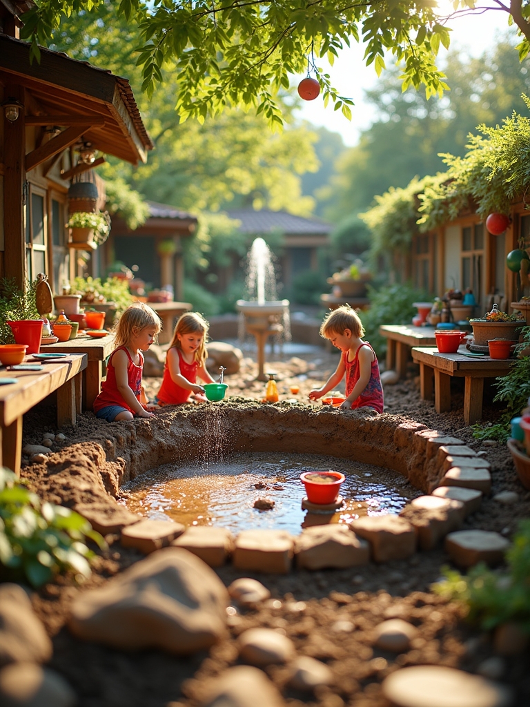 collaborative outdoor play space