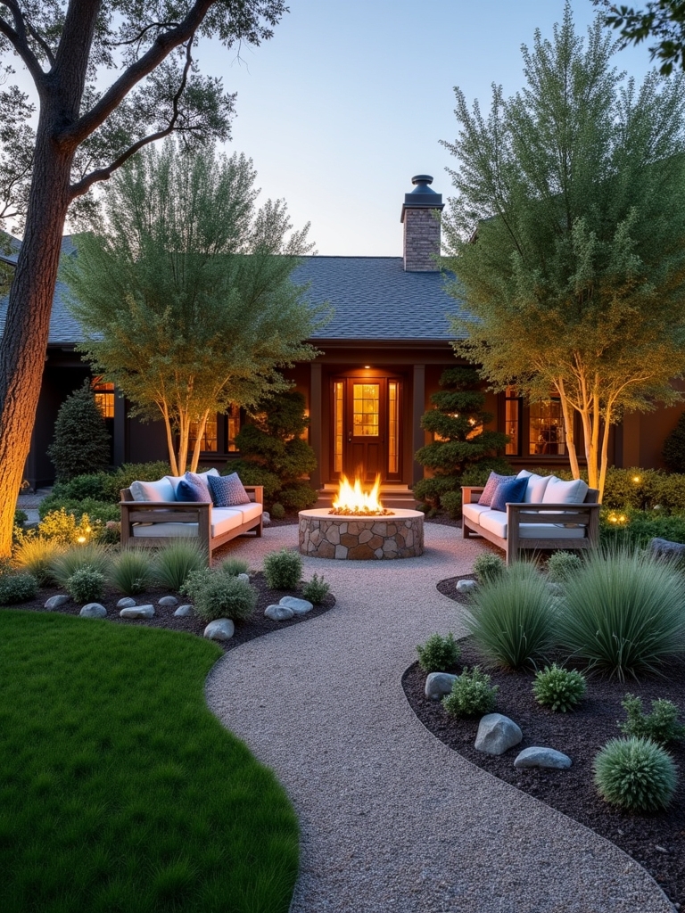 cozy outdoor fire pit