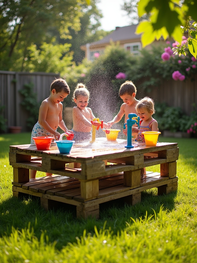 creative outdoor water play