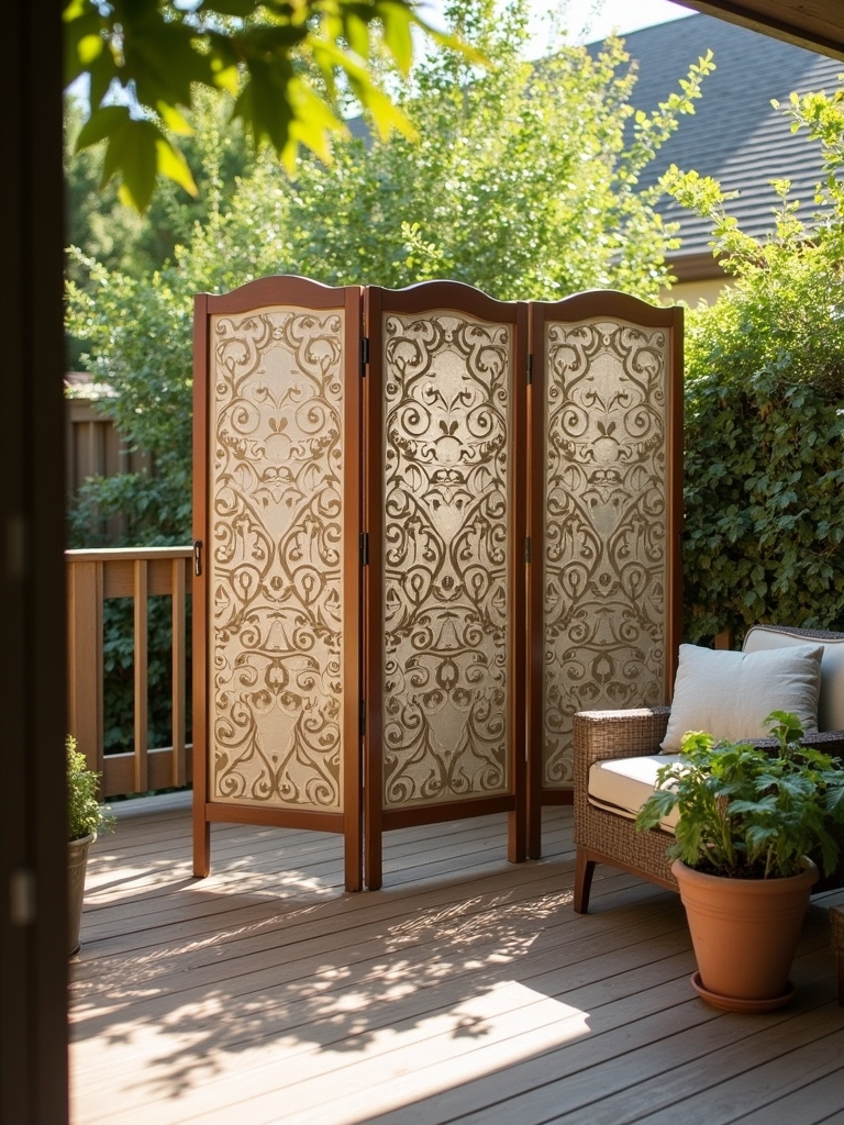 elegant privacy with screens