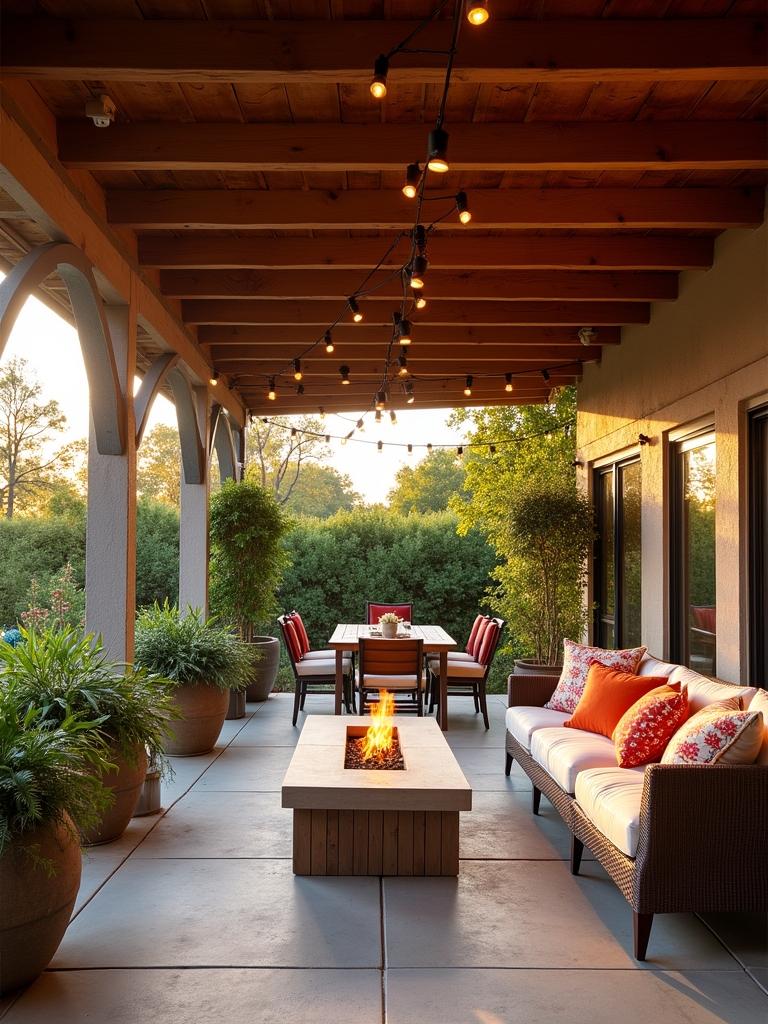 innovative roofed patio ideas