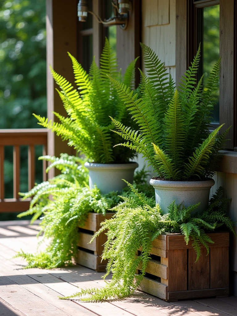 layered ferns for visual interest