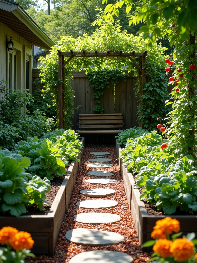 maximize outdoor vegetable space