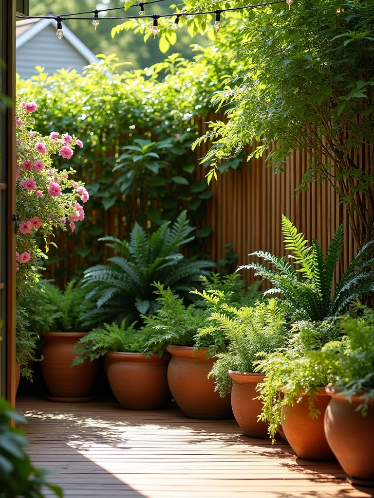 potted plants enhance privacy