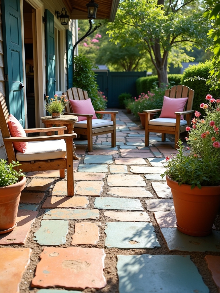 rustic charm with pavers