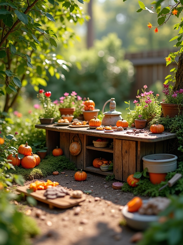 seasonal mud kitchen decorations