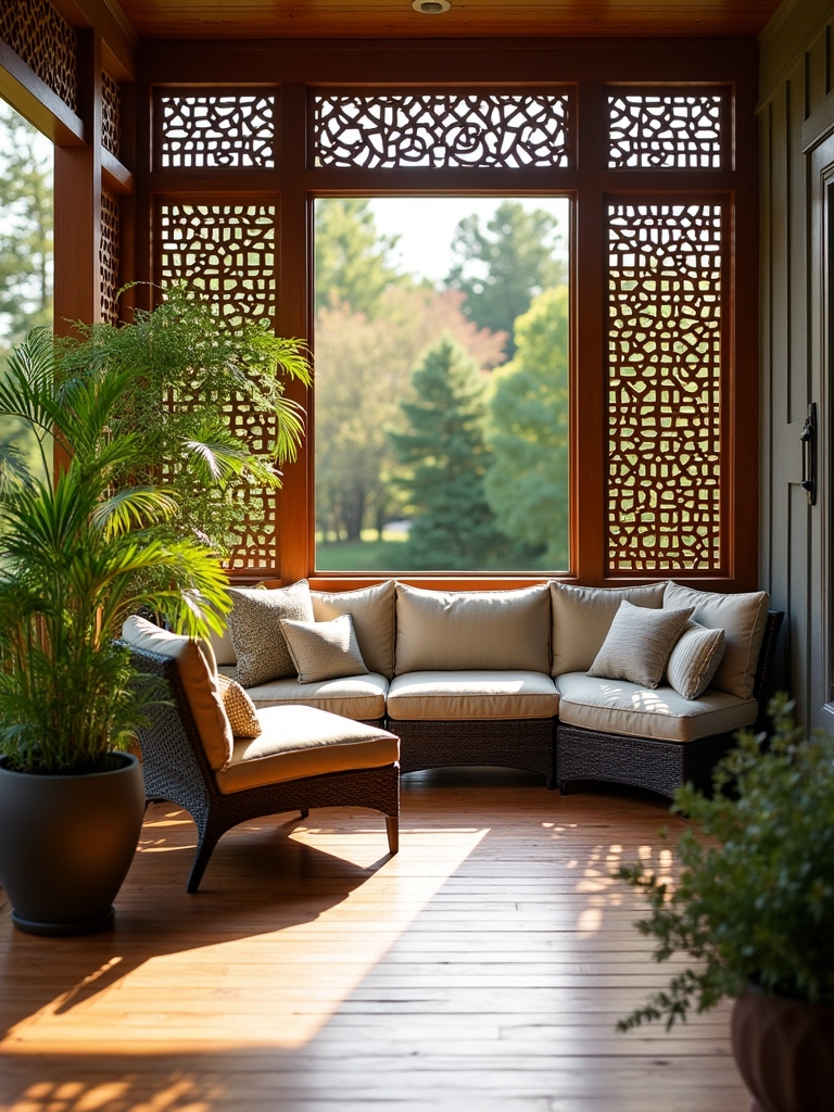 stylish outdoor privacy enhancement