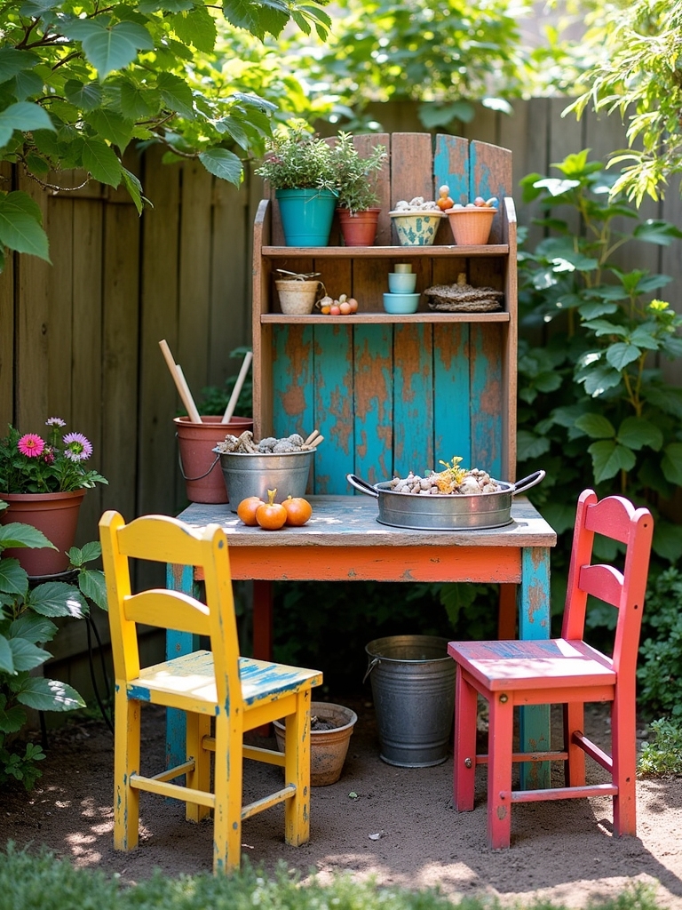 upcycled furniture mud kitchen