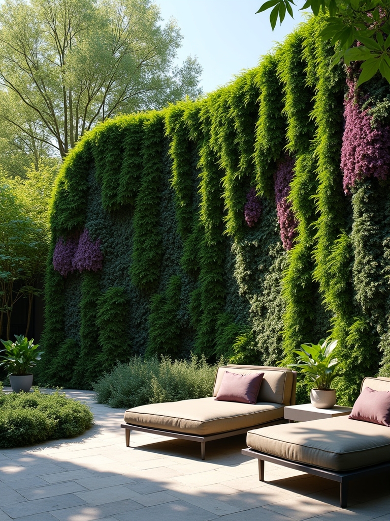 asymmetrical living wall design