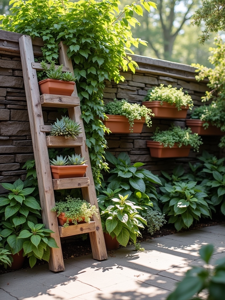 charming vertical garden display