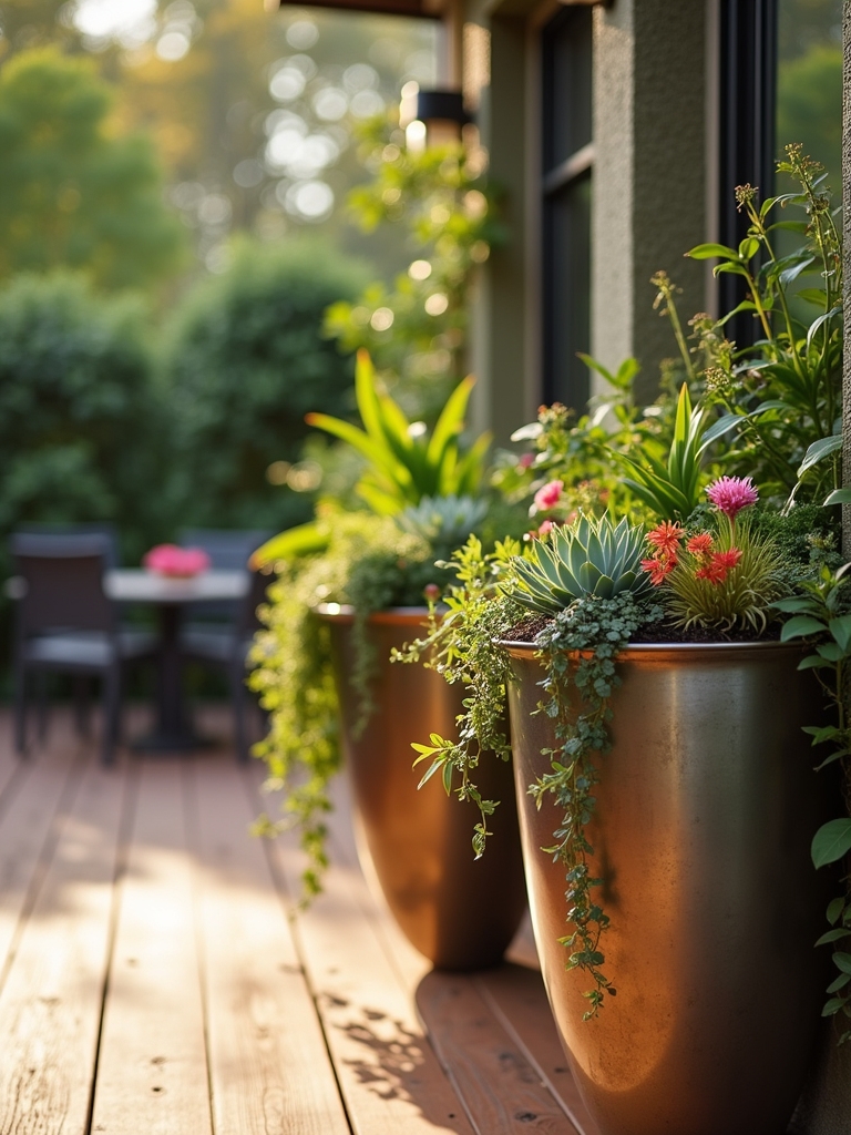 chic metal wall planters