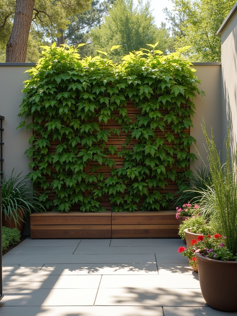 climbing plants with trellises