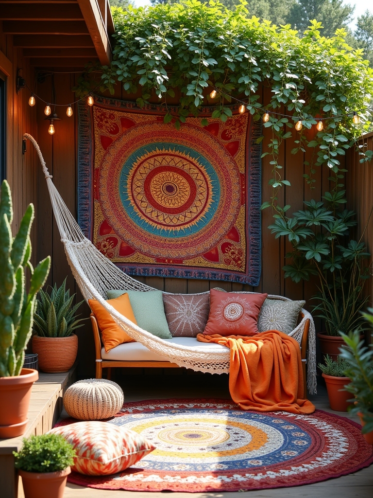 colorful outdoor tapestry care