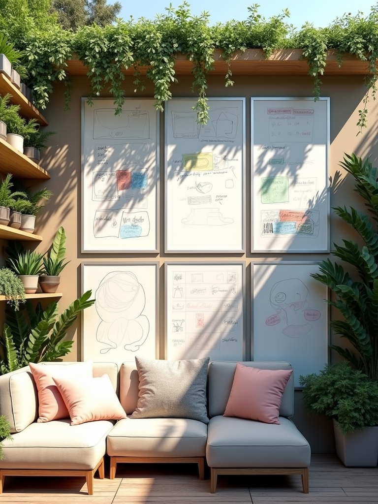 creative patio whiteboard ideas