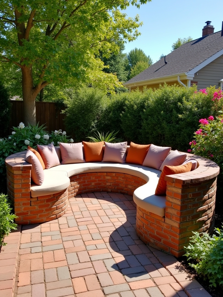 curved seating for gatherings