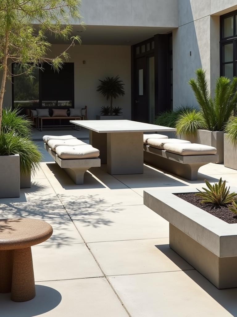 customizable concrete furniture pieces