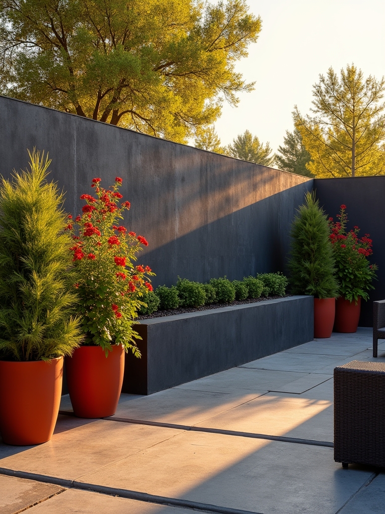 dark stained stucco sophistication