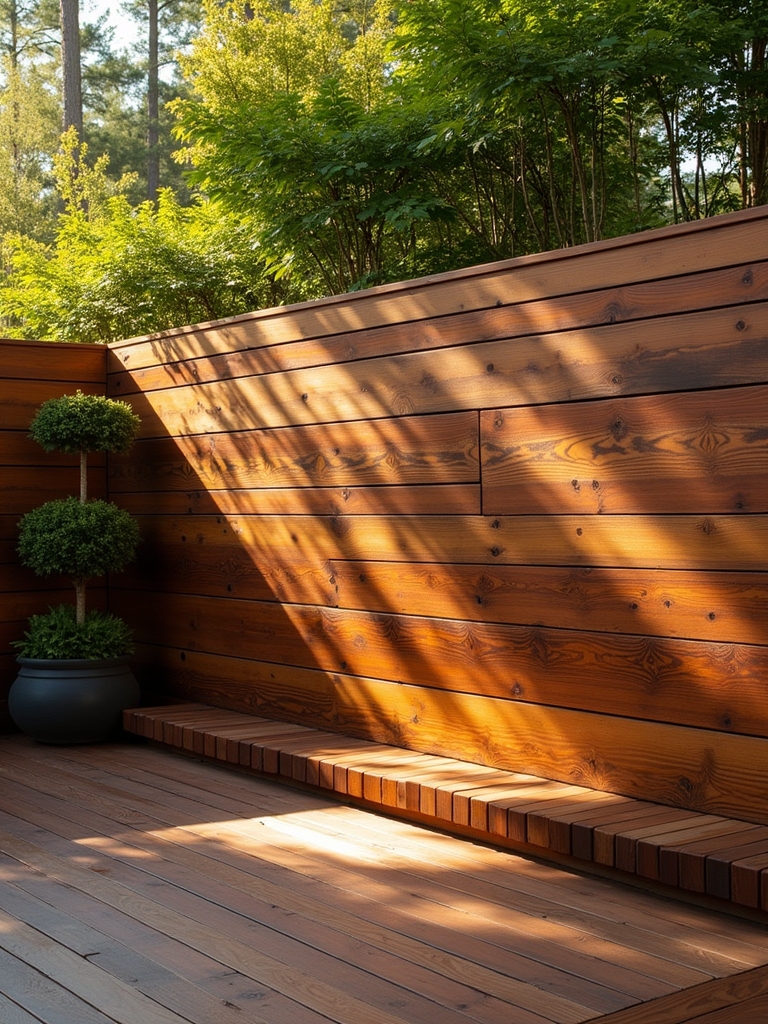 dynamic multi level wood paneling