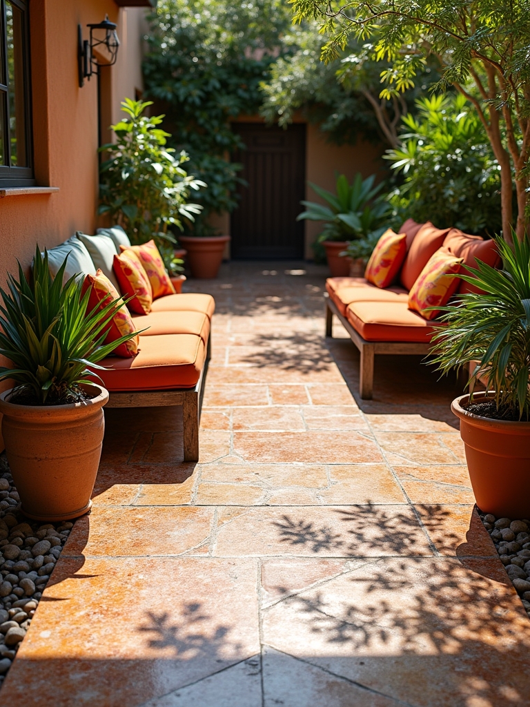 earthy terrazzo outdoor beauty