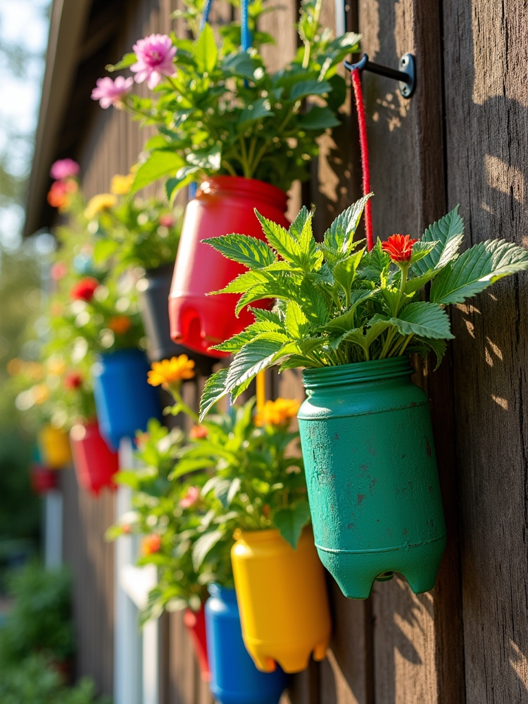 eco friendly bottle planters
