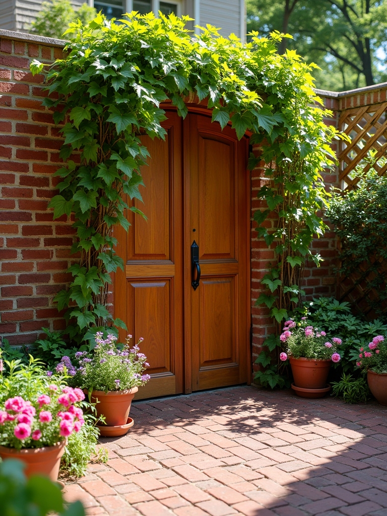 elegant brick and lattice