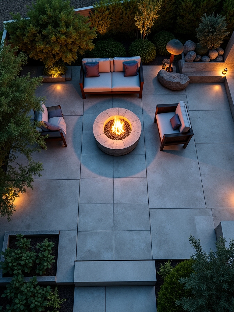 fire pit outdoor integration