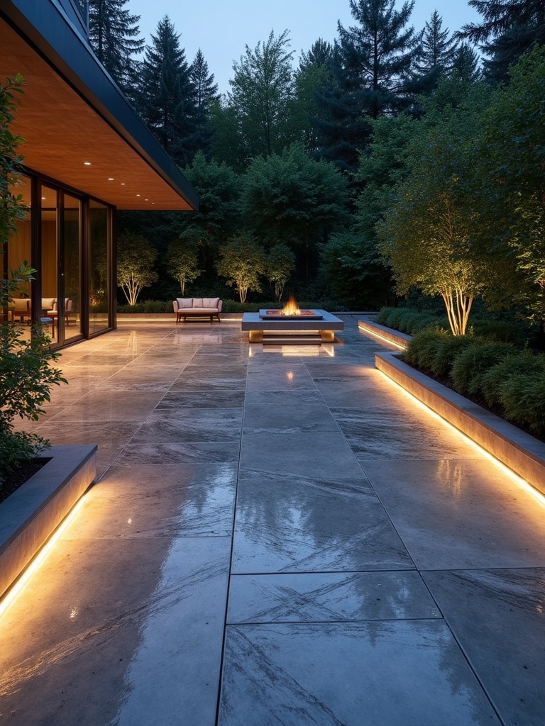 illuminated outdoor concrete designs