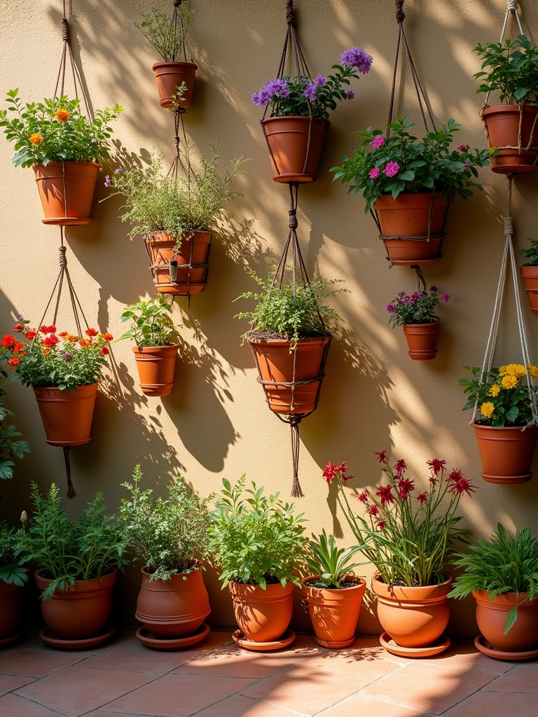 innovative terracotta pot arrangements
