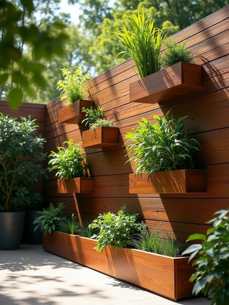 innovative vertical wood planters