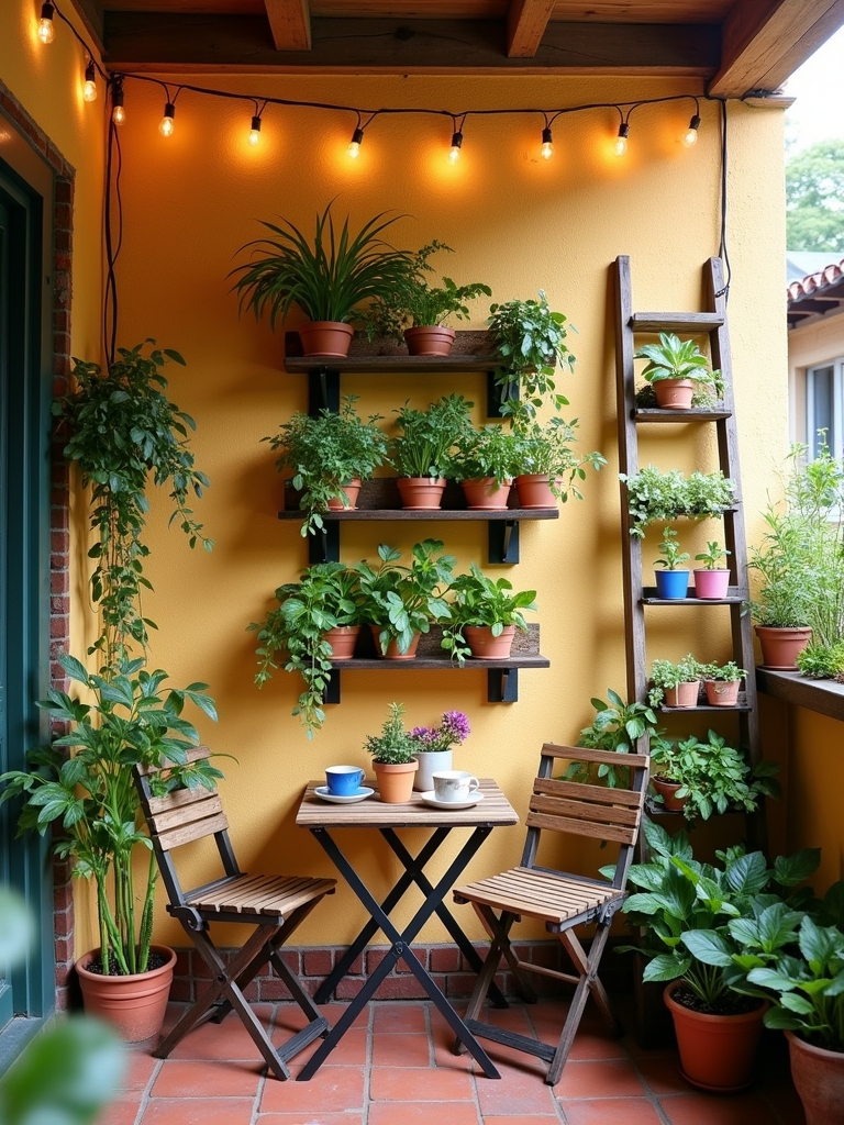 maximize patio wall storage