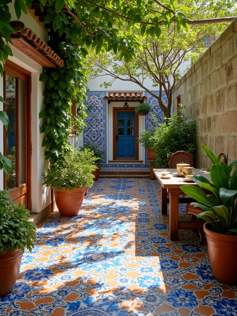 mediterranean tiles for patios