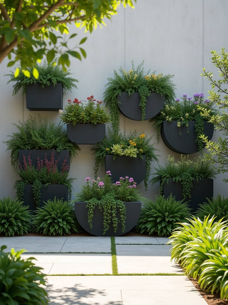 modern modular wall planters