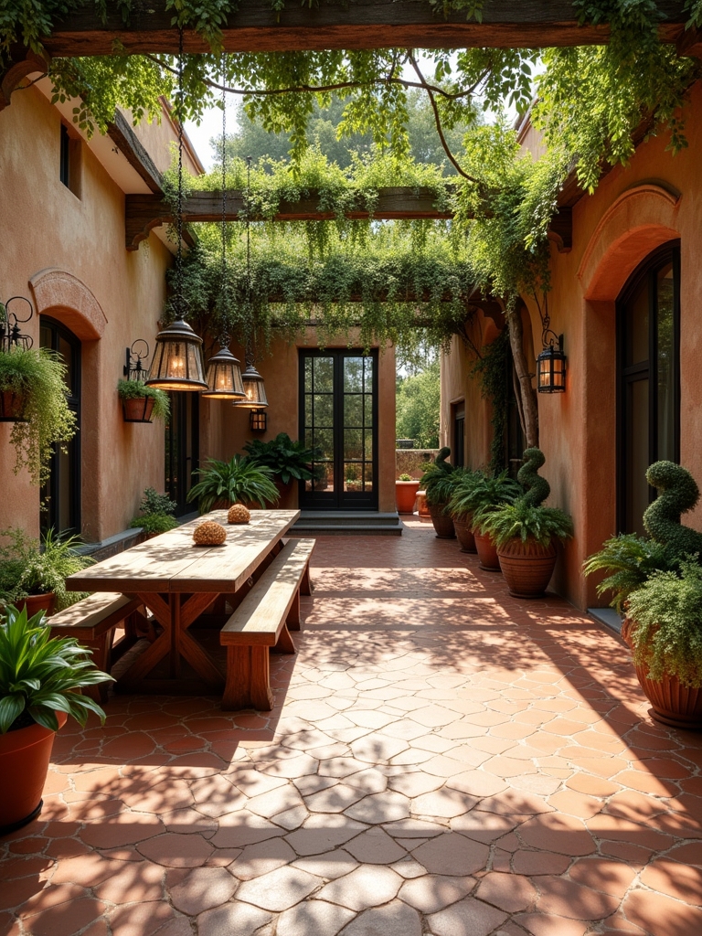 modern rustic outdoor fusion
