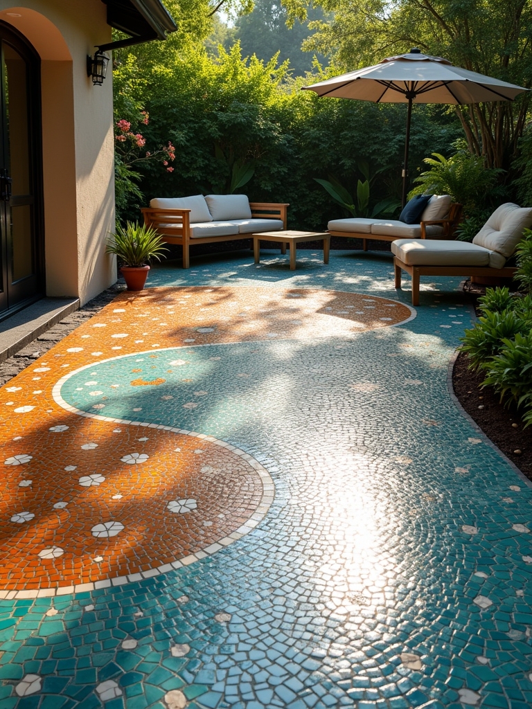 mosaic patio design ideas