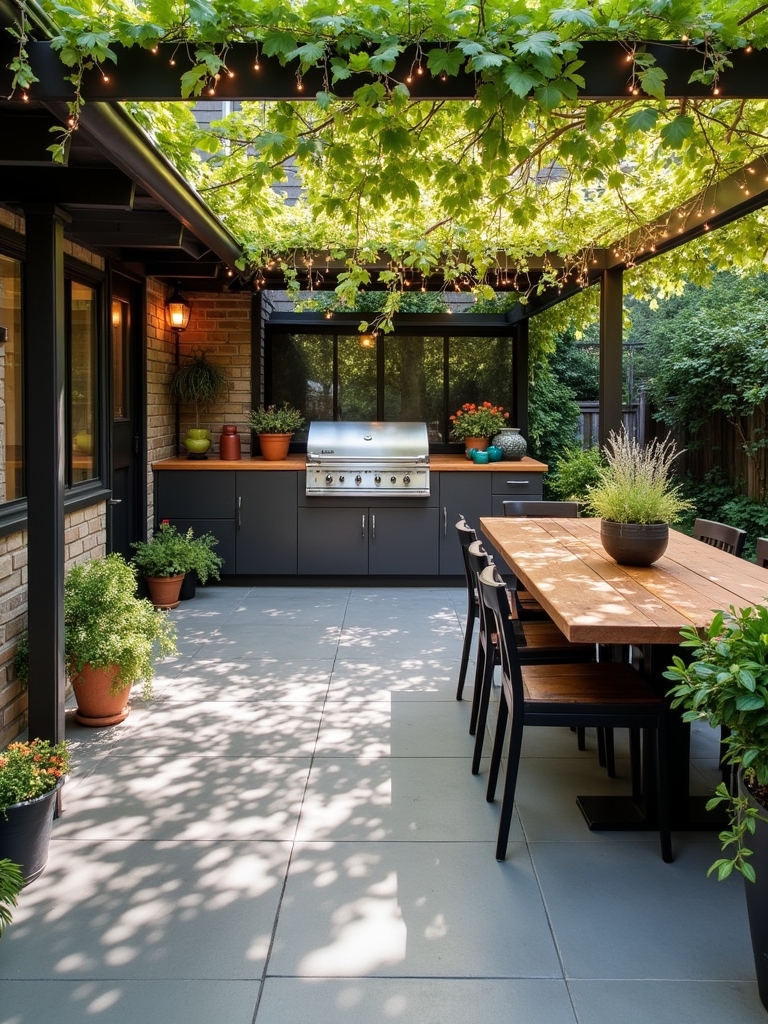 outdoor cooking and entertainment