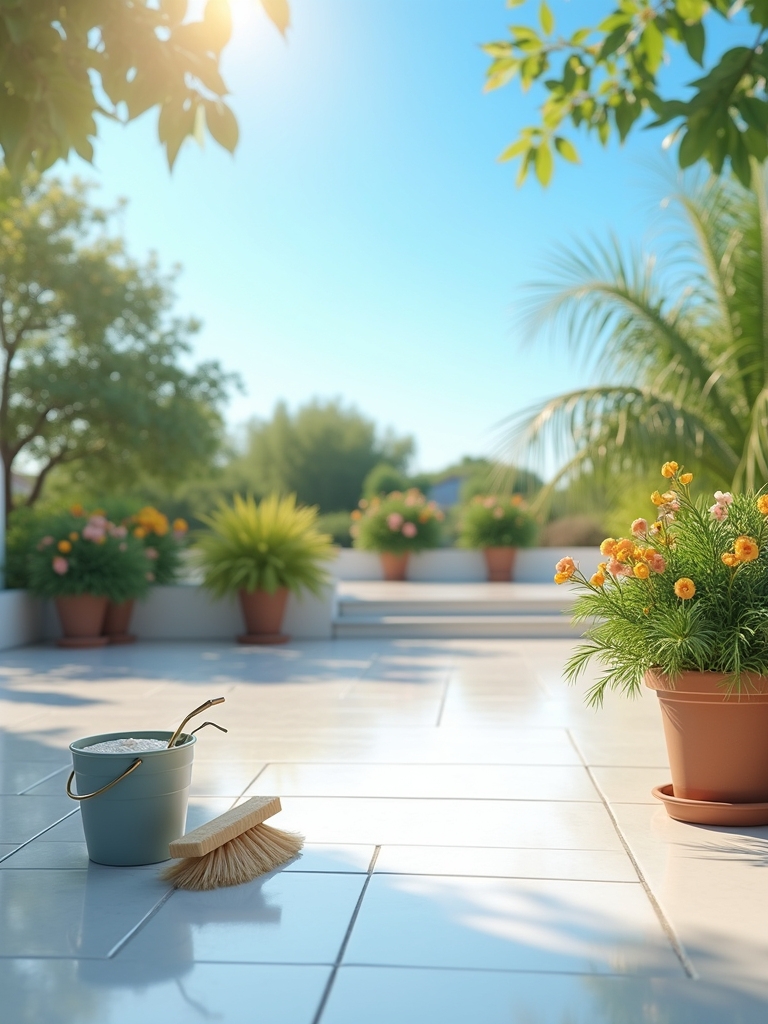 regular cleaning for patios
