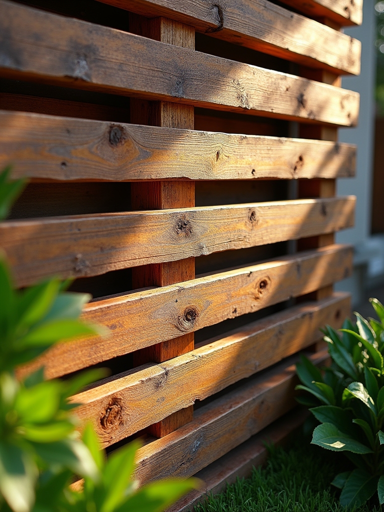 rustic slat wall transformation