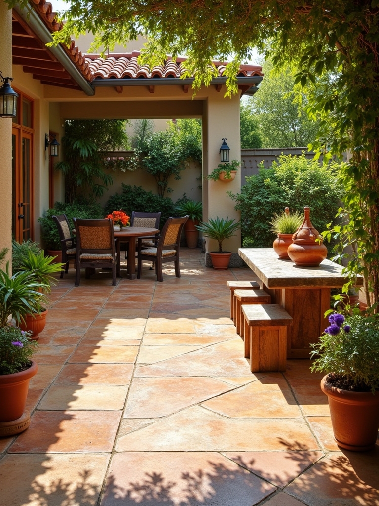 seamless stone look patio tiles