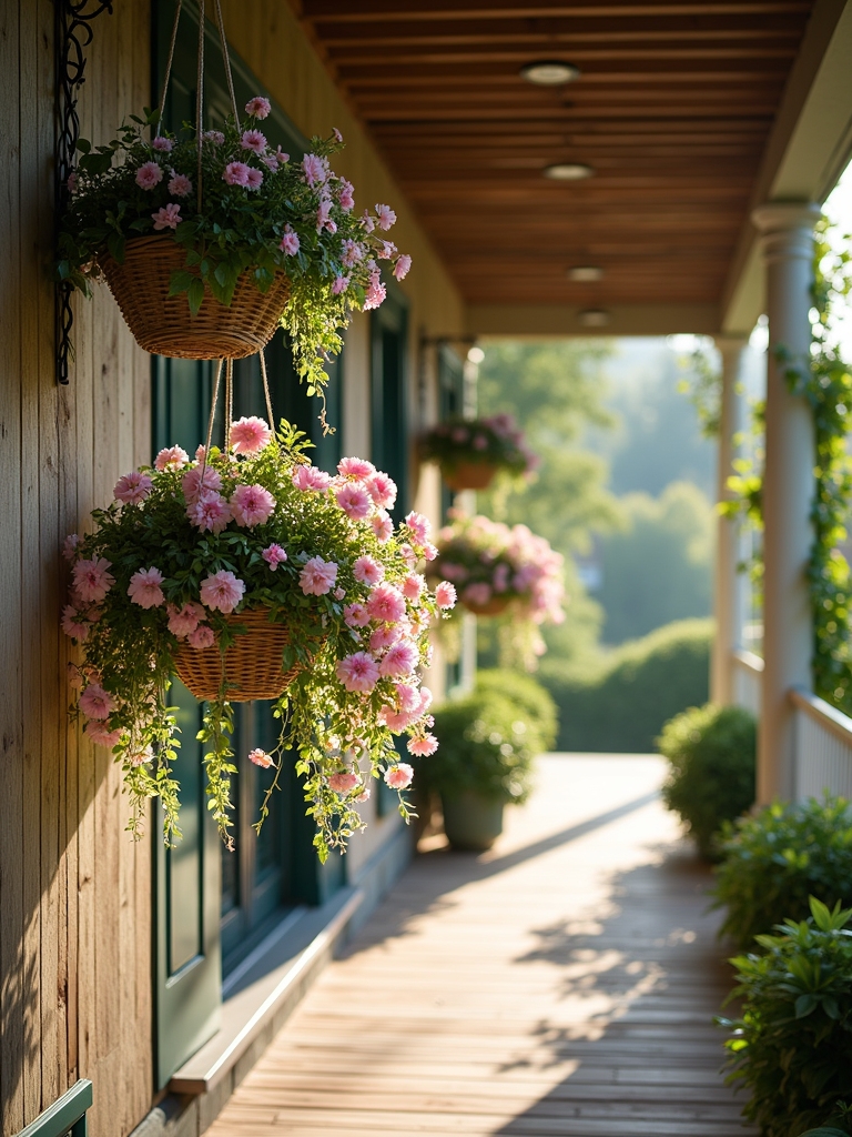 seasonal hanging basket displays