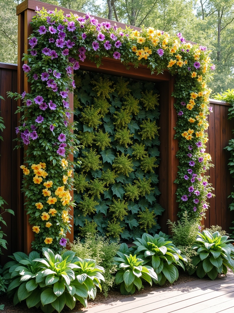 seasonal vertical flower garden