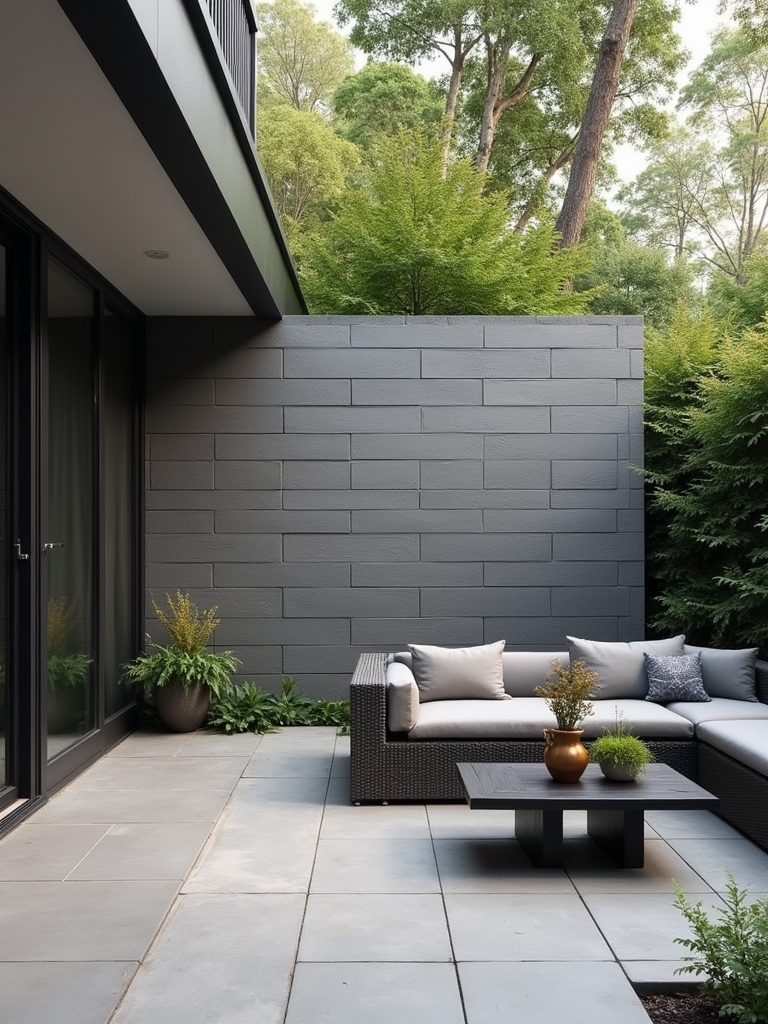 sleek neutral brick design