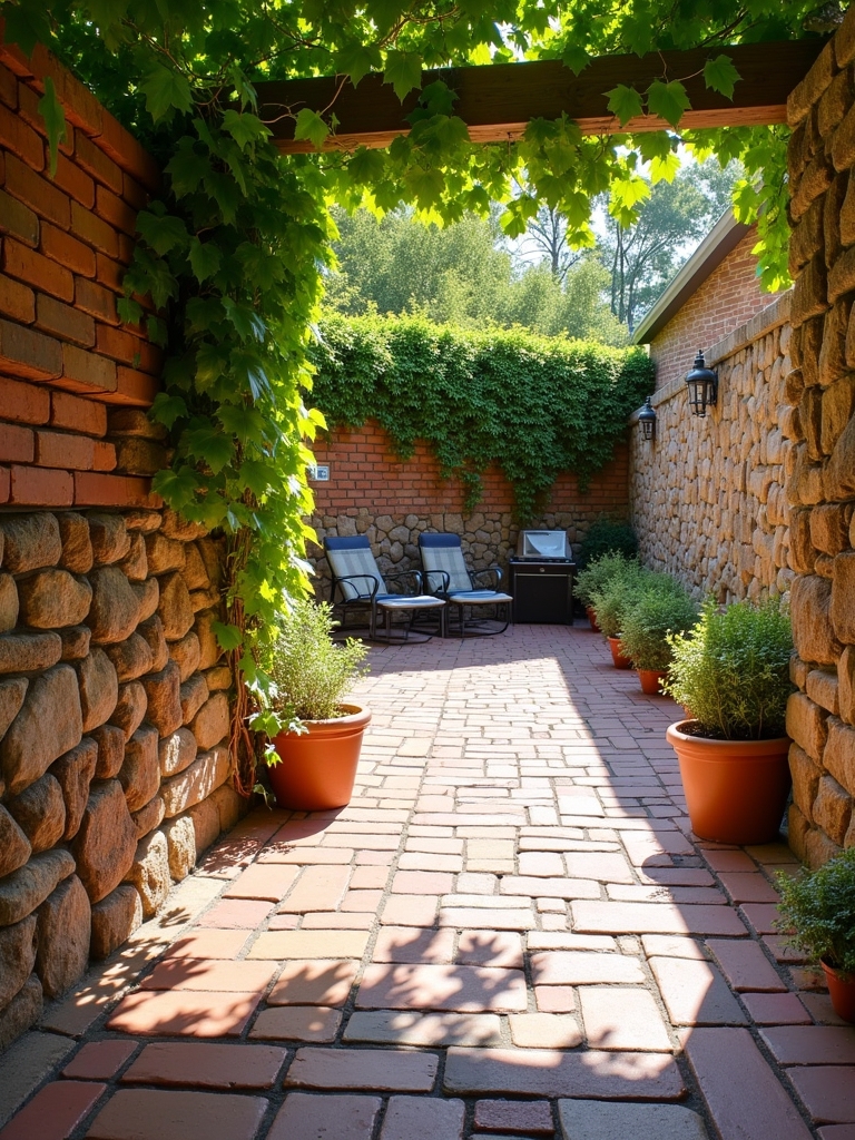 stacked stone brick combination