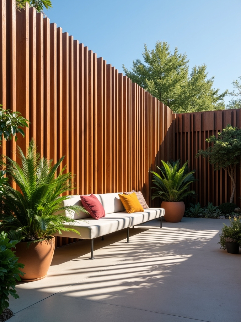 stylish durable patio fencing