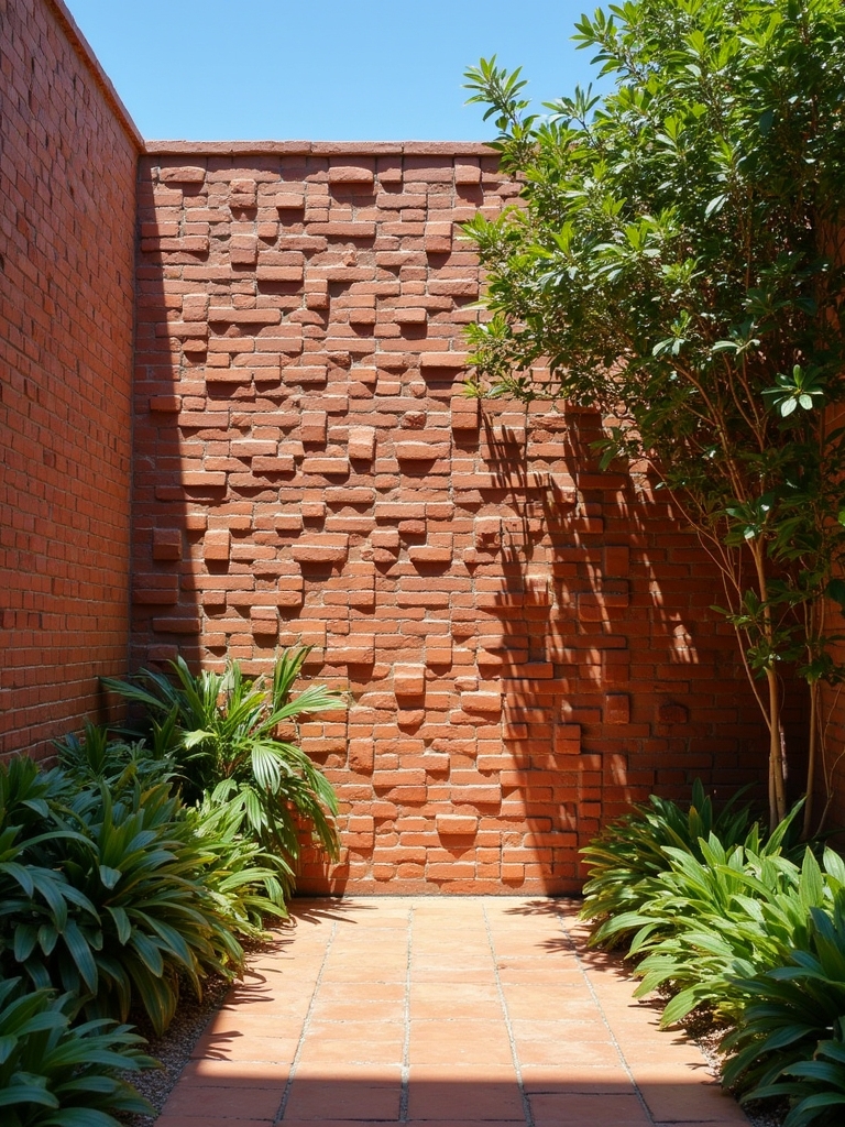 stylish geometric brick design
