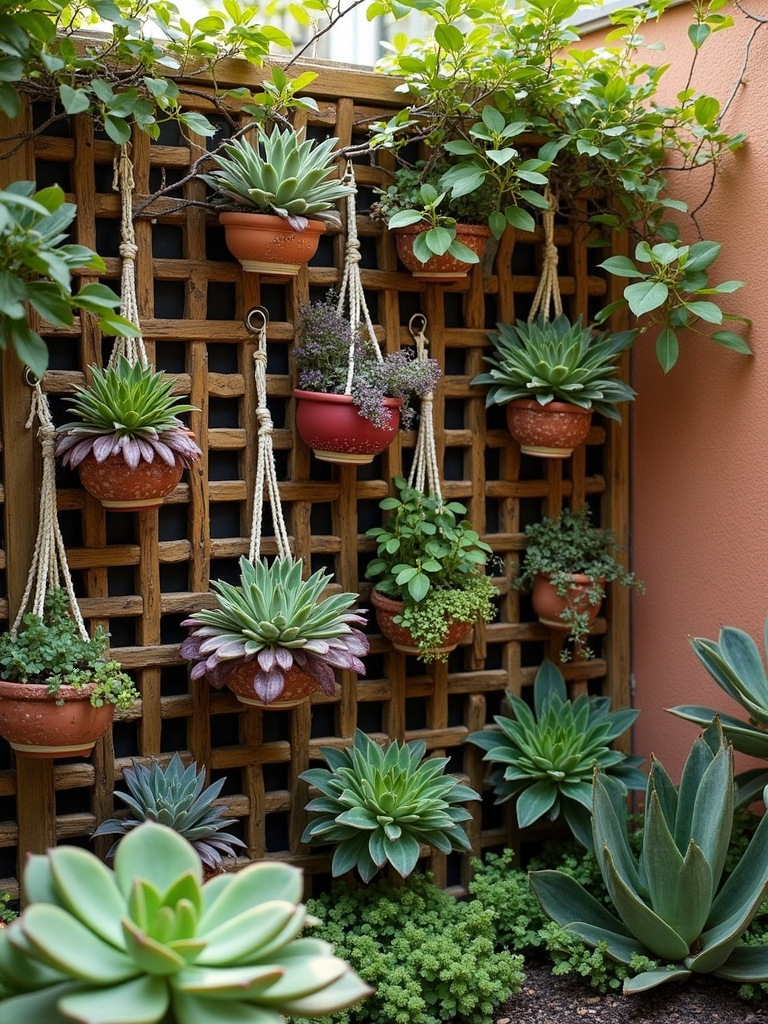 succulent vertical garden display