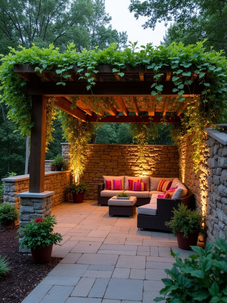 sunken patio design benefits