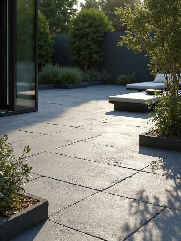 textured grey stone tiles