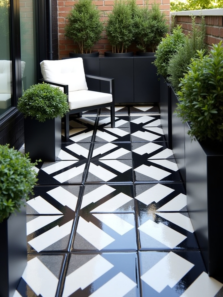 timeless monochrome tile elegance