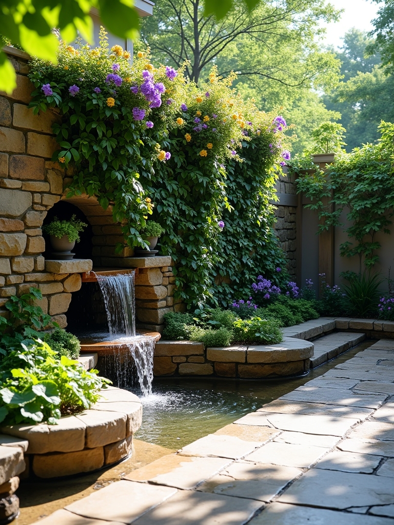 tranquil vertical garden oasis