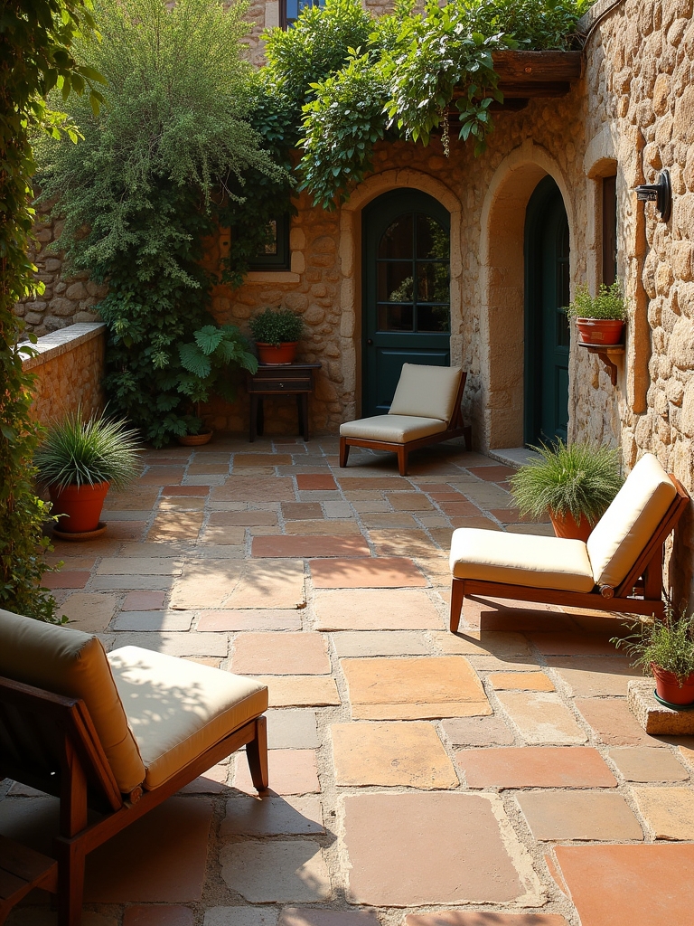 transform patio with natural stone
